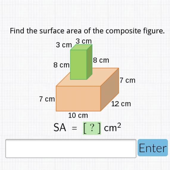 Pls help Find the surface area of the composite figure.-example-1