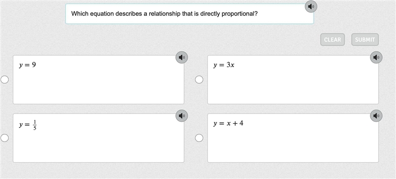 Which one is proportional? Im a little confused lol-example-1