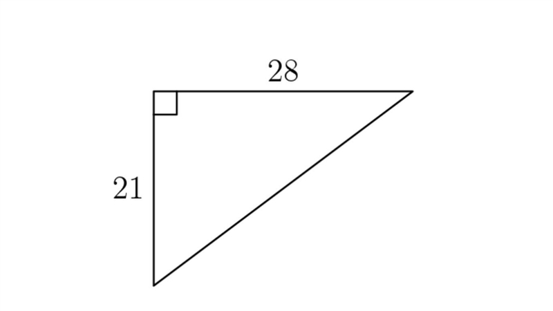 Determine the missing side length:-example-1