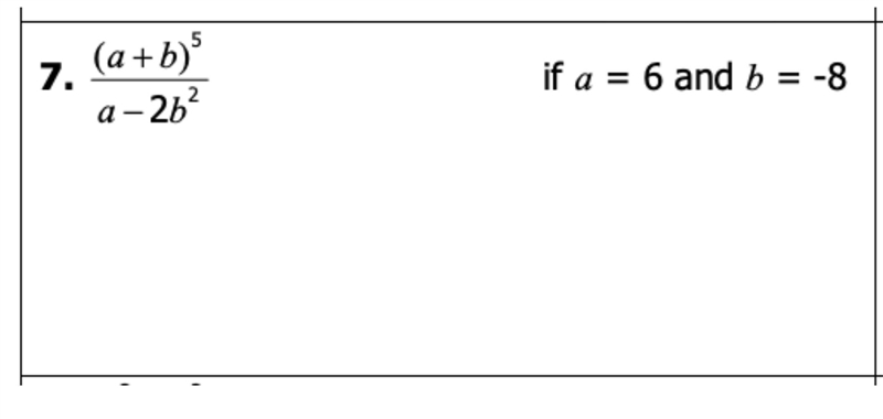 PLZ HELP ASAP NOT MULTIPLE CHOICE USE ORDER OF OPERATIONS-example-1