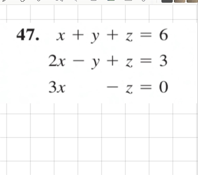 Solve this system by linear eqautions Please somone help me with this-example-1