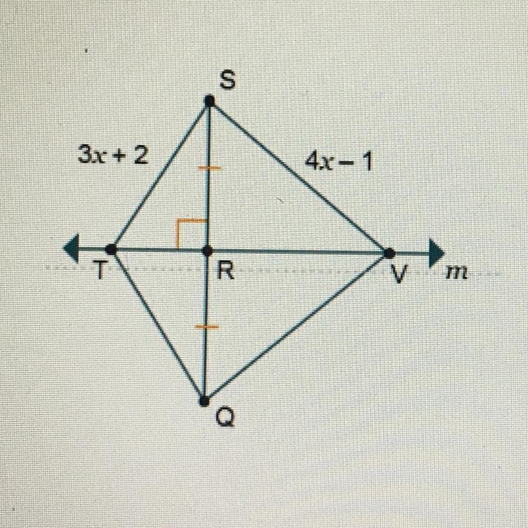 Segment TQ is 26 units long. What is the length of QV?-example-1