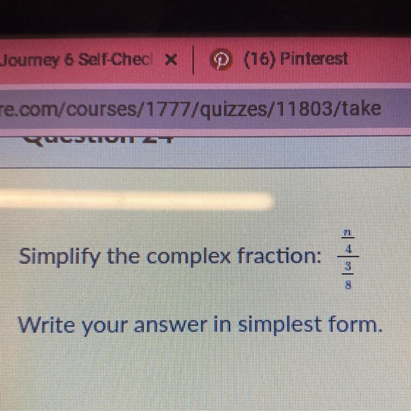 Simplify the complex question: n/4 / 3/8-example-1