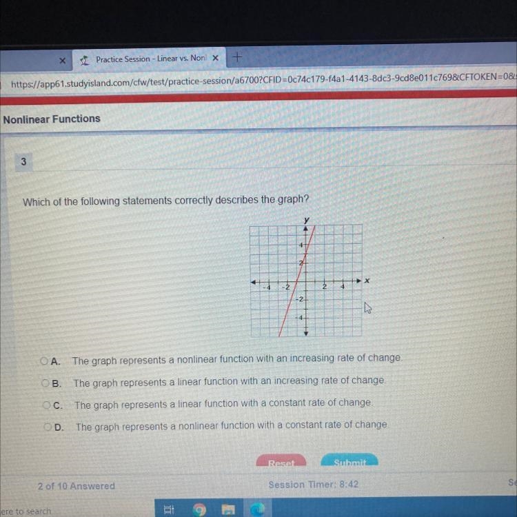 Which of the following correctly describes the graph?-example-1