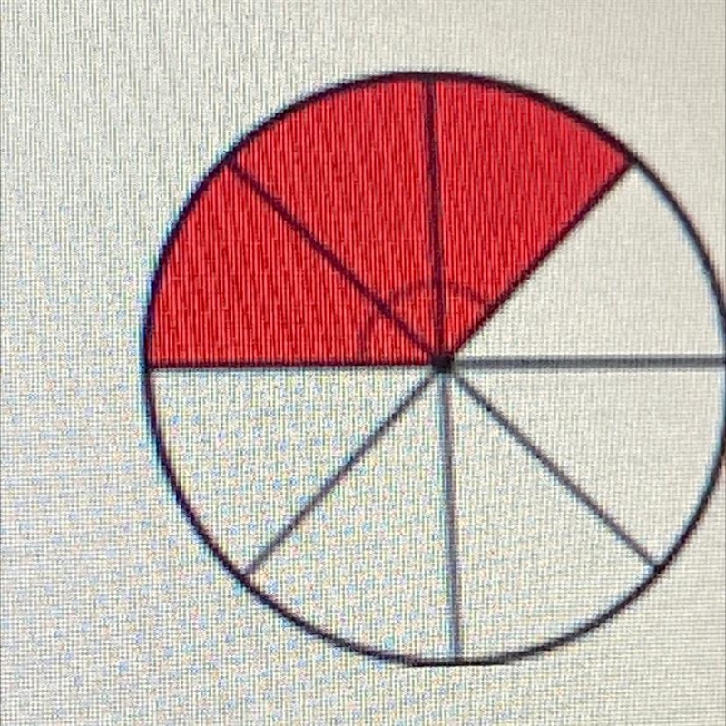 What angle measure is represented by the shaded part of the circle? Explain how you-example-1