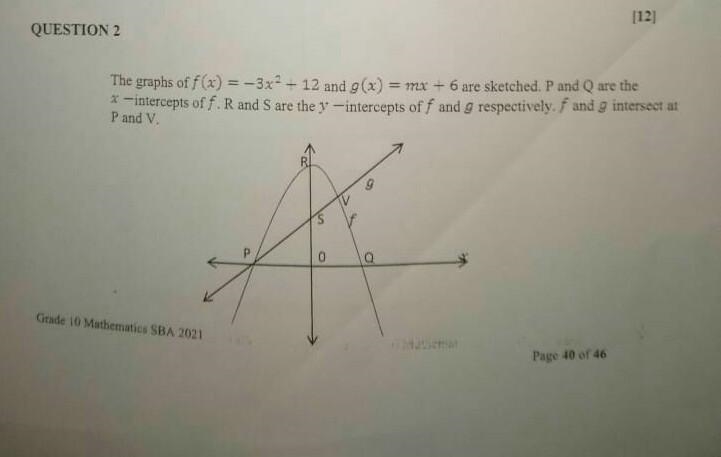 Help please!!!!!!!!!!!!! determine the length of p and Q find the value of m​-example-1