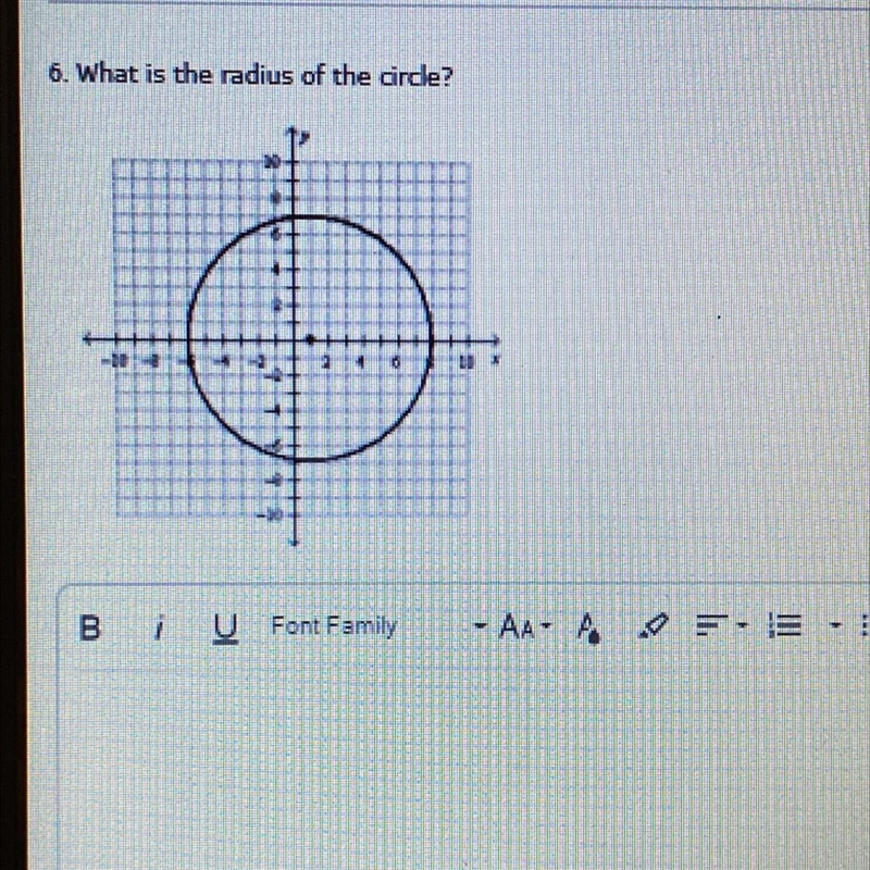 What is the radius of the circle? Example how you know..-example-1