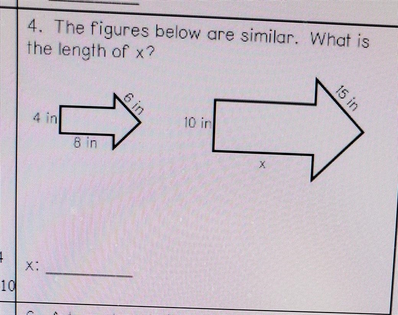 What is the length of x ​-example-1