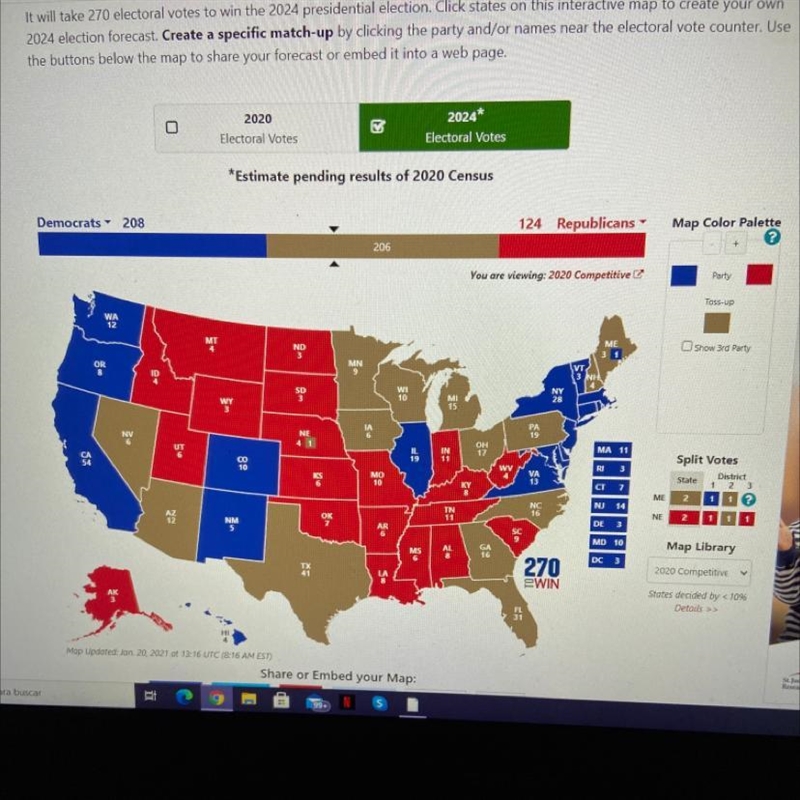 Help me please Scenario 1: which states would get you to 270 the fastest? - List the-example-1