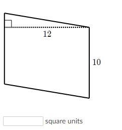 Find the area of the parallelogram shown below.-example-1