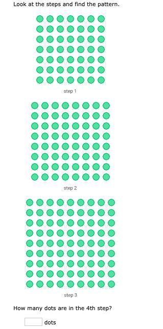 How many dots are in the 4th step?-example-1