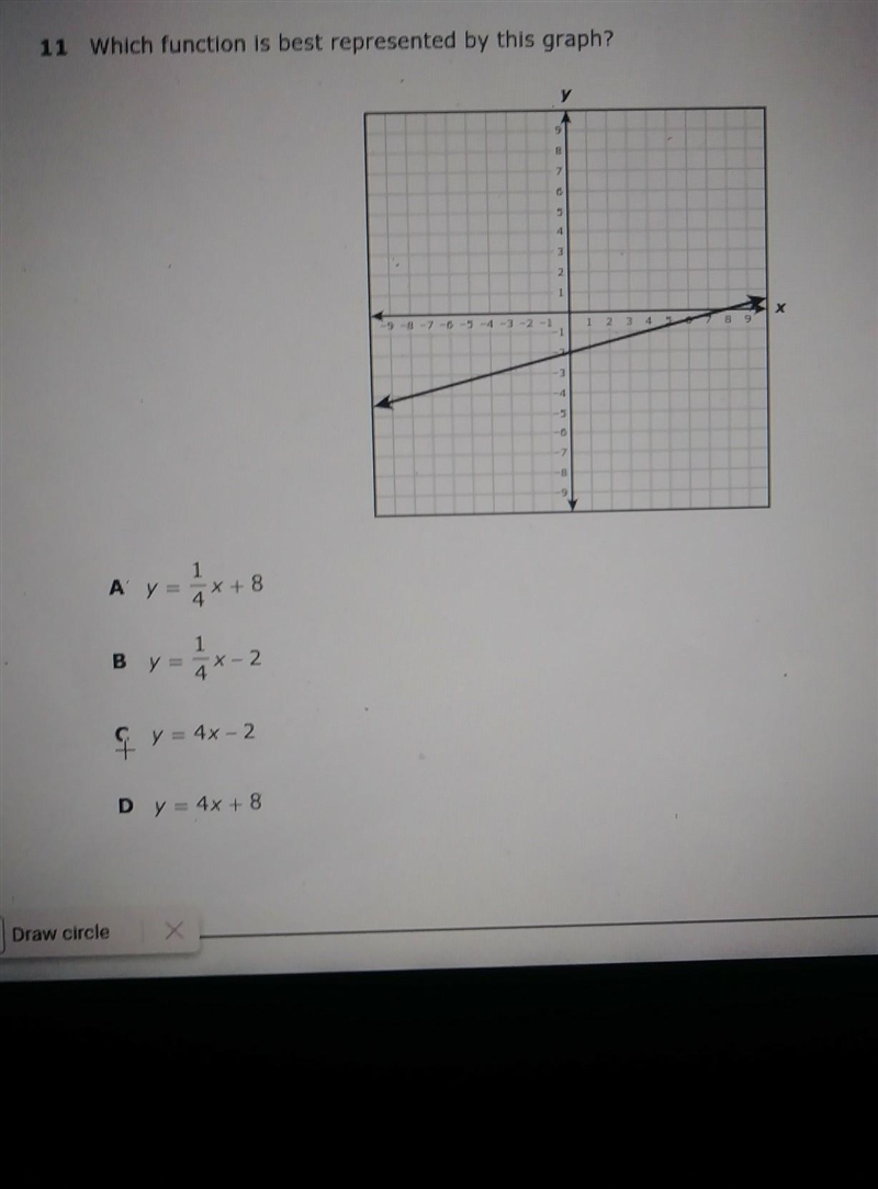 Which function is best respresented by this graph​-example-1