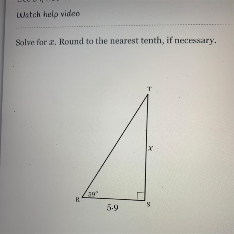 Solve for x. Round to the nearest tenth, if necessary.-example-1