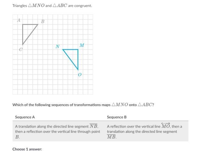 A. Only Sequence A B. Only Sequence B C. Both D. Neither-example-1