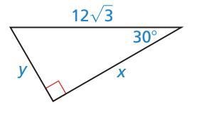 In the Special Right Triangle below, solve for the value of x. X = _____ (keep your-example-1