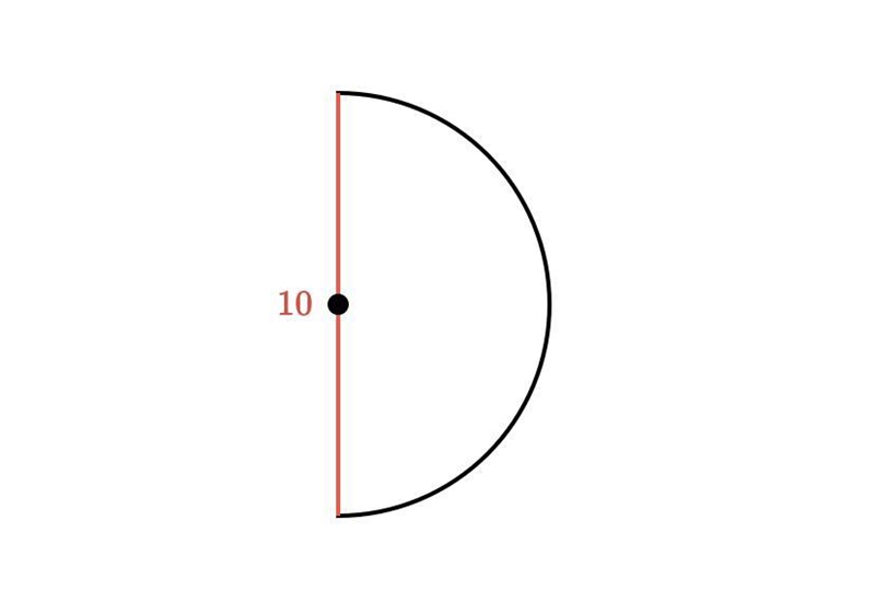 Find the area of the semi circle plss-example-1