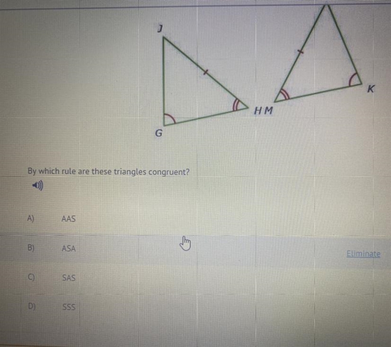 By which rule are these triangles congruent-example-1