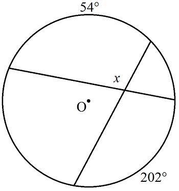 Helppppp Find the value of x. A. 176 B. 128 C. 256 D. 74-example-1