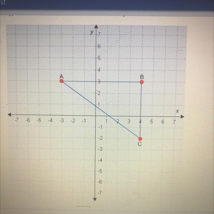 The area of triangle ABC is _____ square units.-example-1