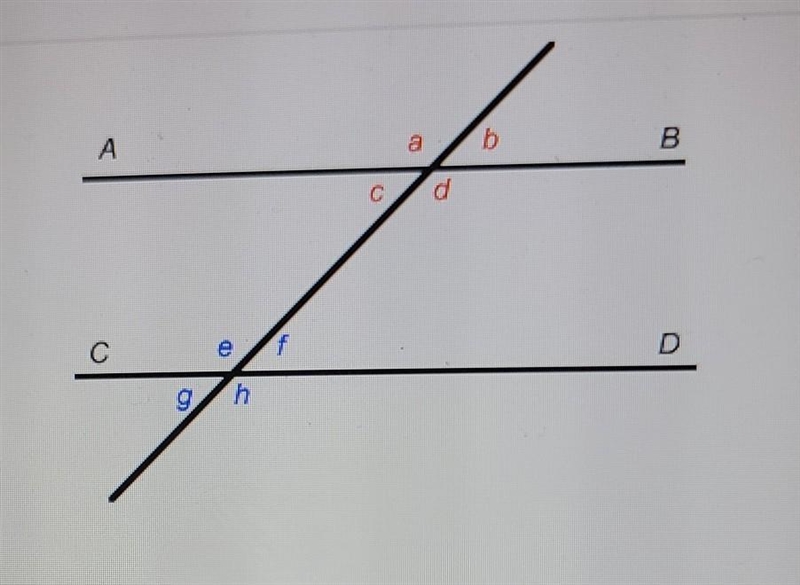 What is true of angles c and d? A) The two angles are equal B) The two angles are-example-1