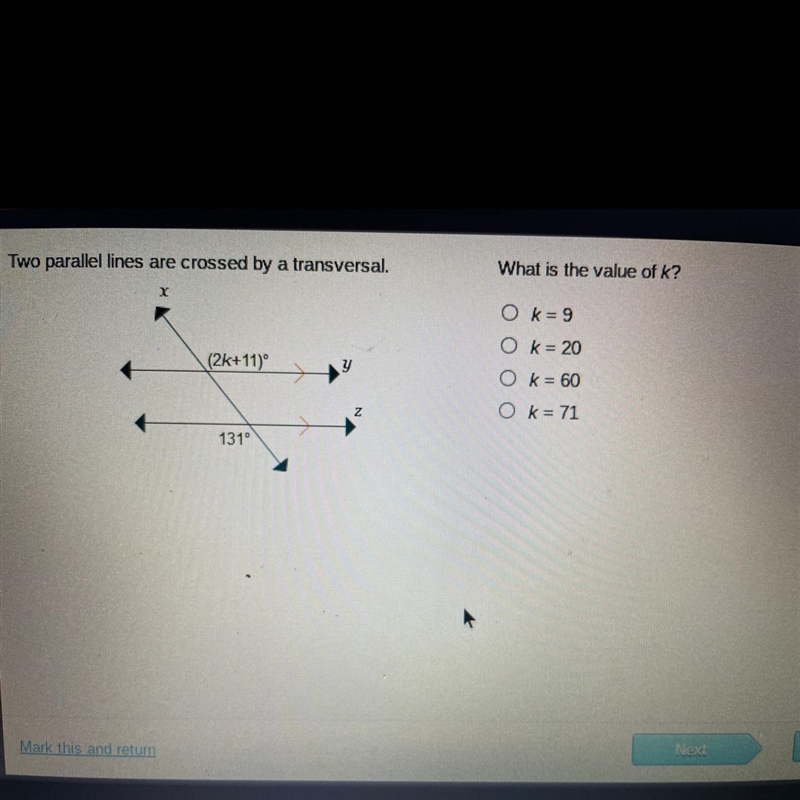 What is the value of k-example-1