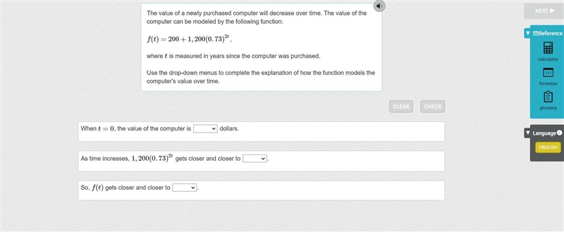 The value of a newly purchased computer will decrease over time. The value of the-example-1