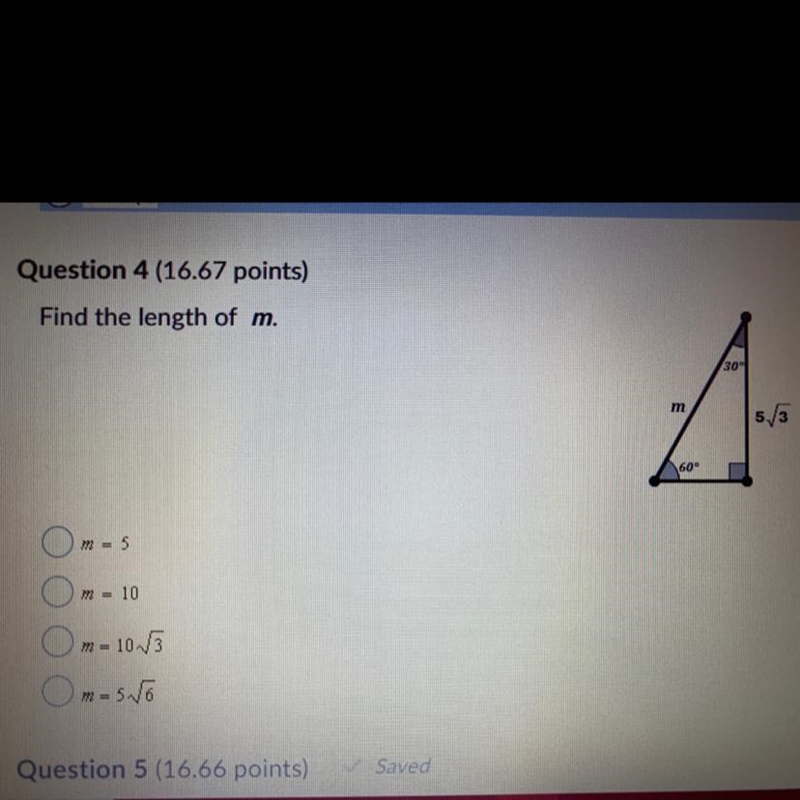 Find the length of m Anybody can help please?-example-1