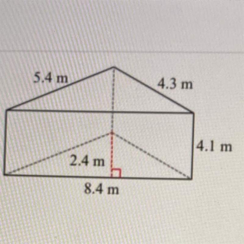 PLSSS HELPPPP What is the surface area of this triangular prism rounded to the nearest-example-1