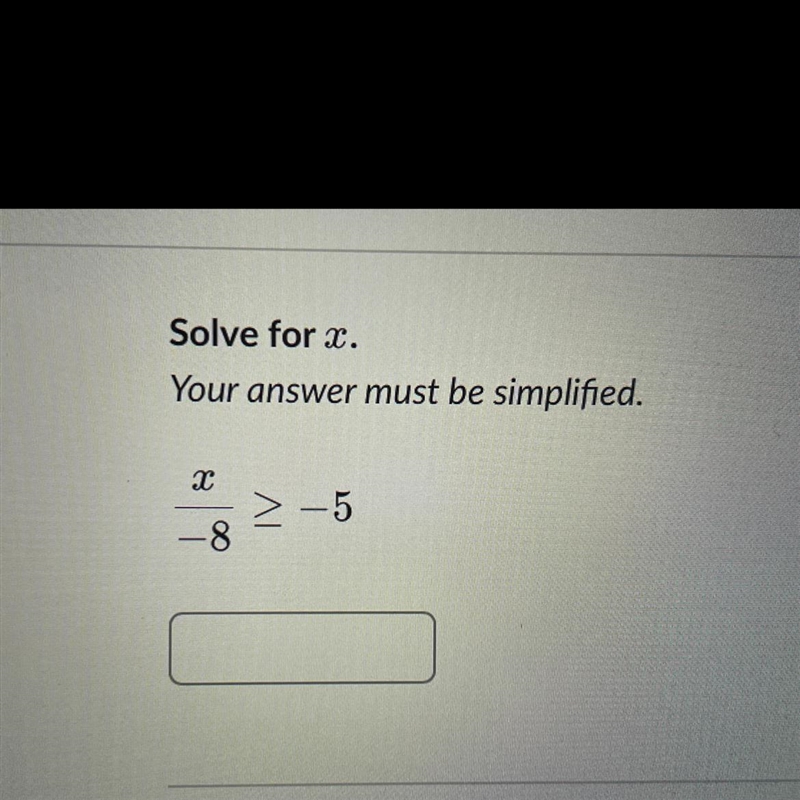 Answer must be simplified-example-1