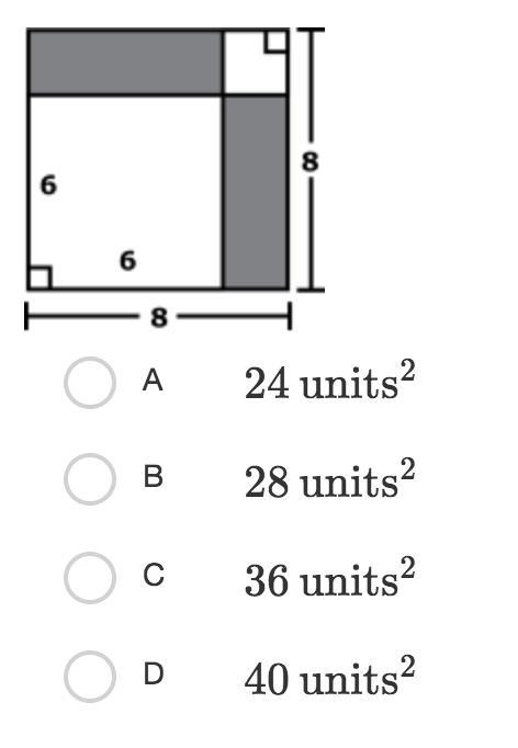 Find the area of the shaded region-example-1