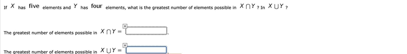 The greatest number of elements possible in-example-1