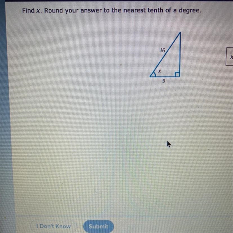 Find x. Round your answer to the nearest tenth of a degree.-example-1