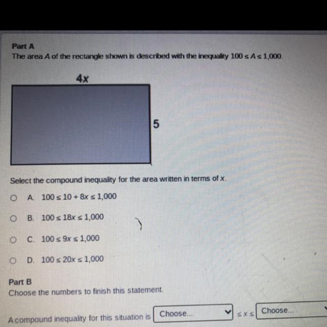 Solve the inequality part a and b-example-1