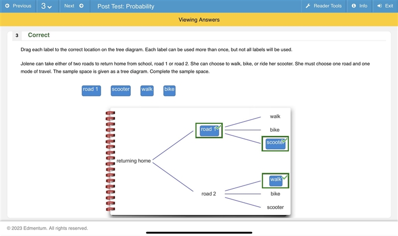 18 Drag each label to the correct location on the tree diagram. Each label can be-example-1