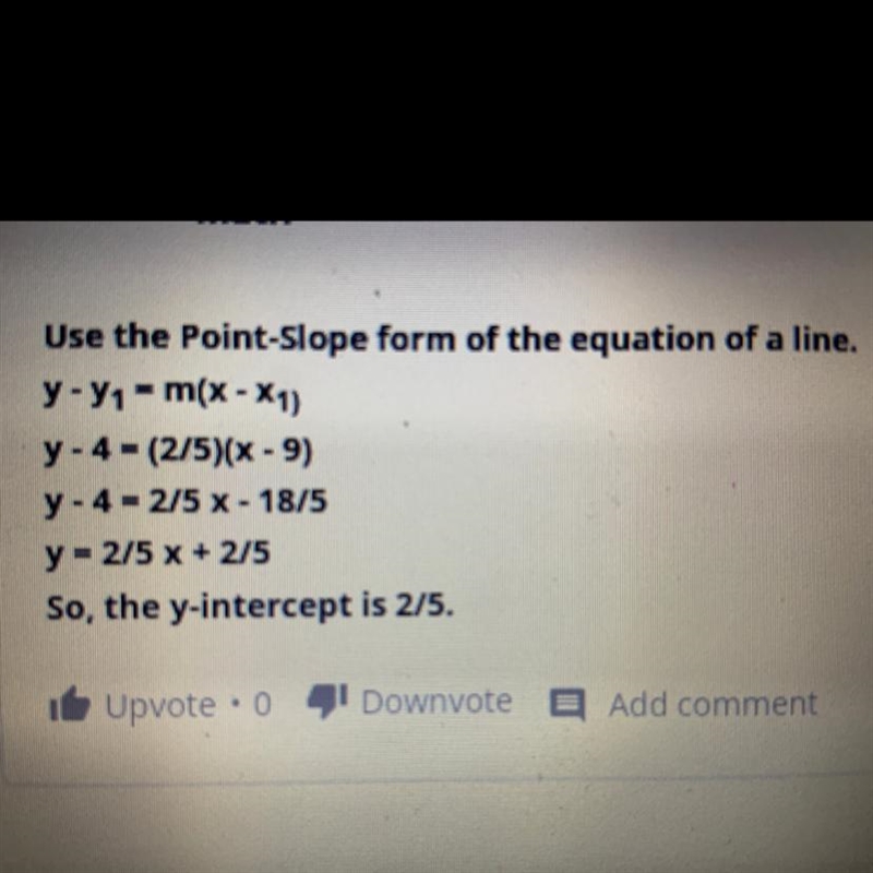 What is the slope and y-intercept of a line that passes through the points (2, - 5) and-example-1