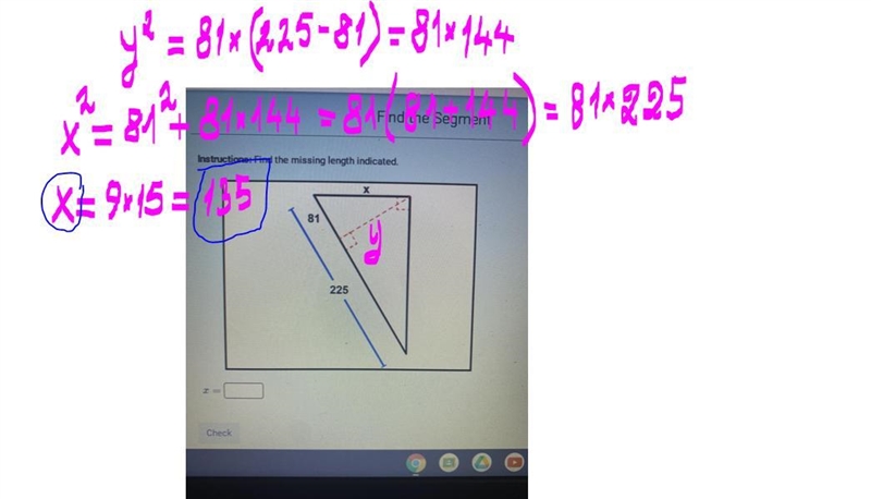 Find the missing length indicatedOk-example-1