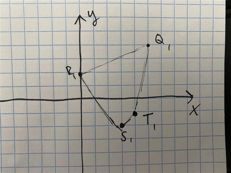 Rotation 180 degrees about the origin.​-example-1