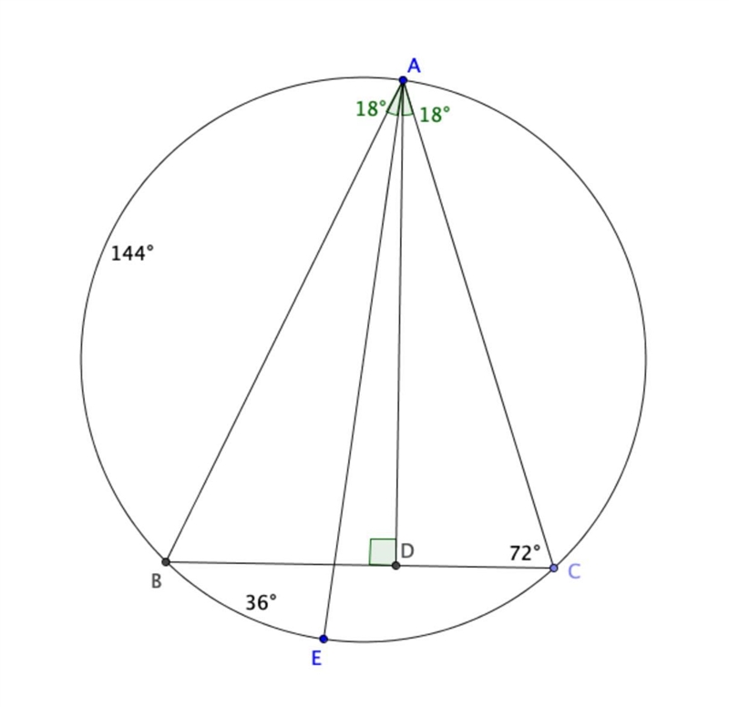 23. In the figure, A, B, E and C are points on the circle. AE is the diameter of the-example-1