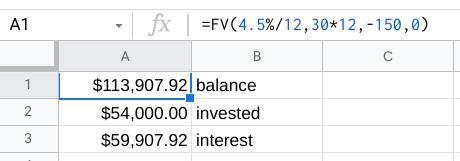 4 pts John makes $2,800 per month and has an opportunity to invest $150 per month-example-1