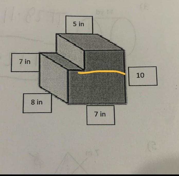 Find the volume of the following figure-example-1