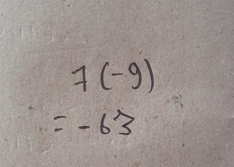 Simplify the product. 7(–9)-example-1