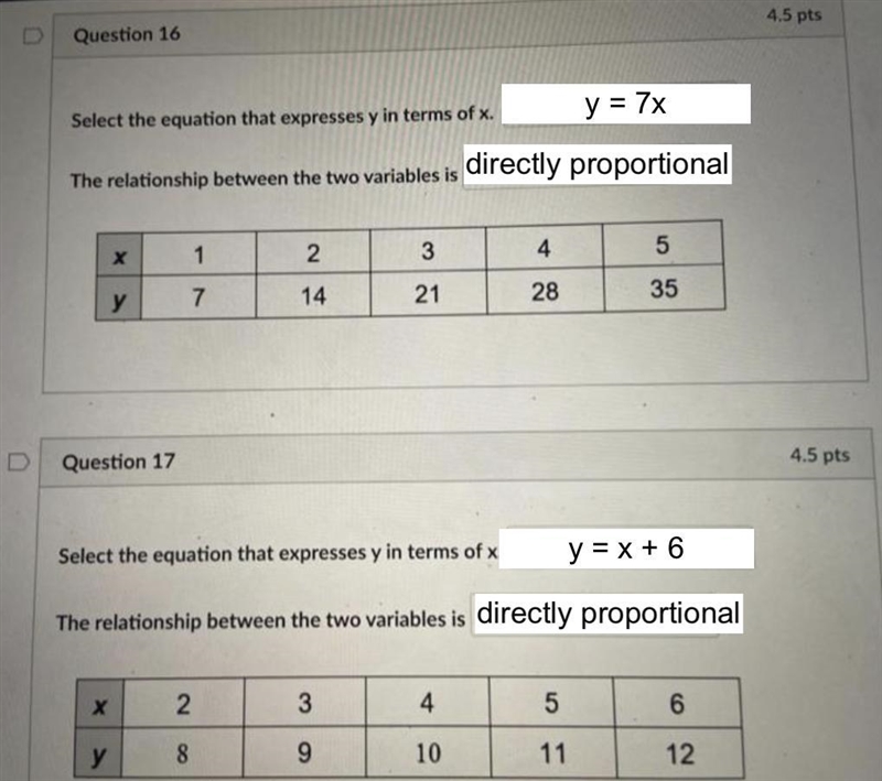 Help in these two! See these questions below.-example-1