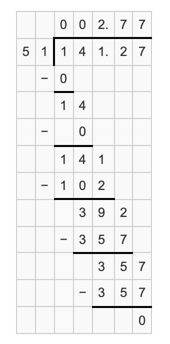 14.127 divided by 5.1 show work-example-1