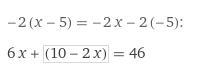 What error was made from 6x-2(x-5)=-2-example-1