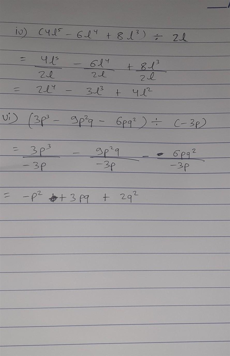 Divide the given polynomial by given monomial.​-example-1