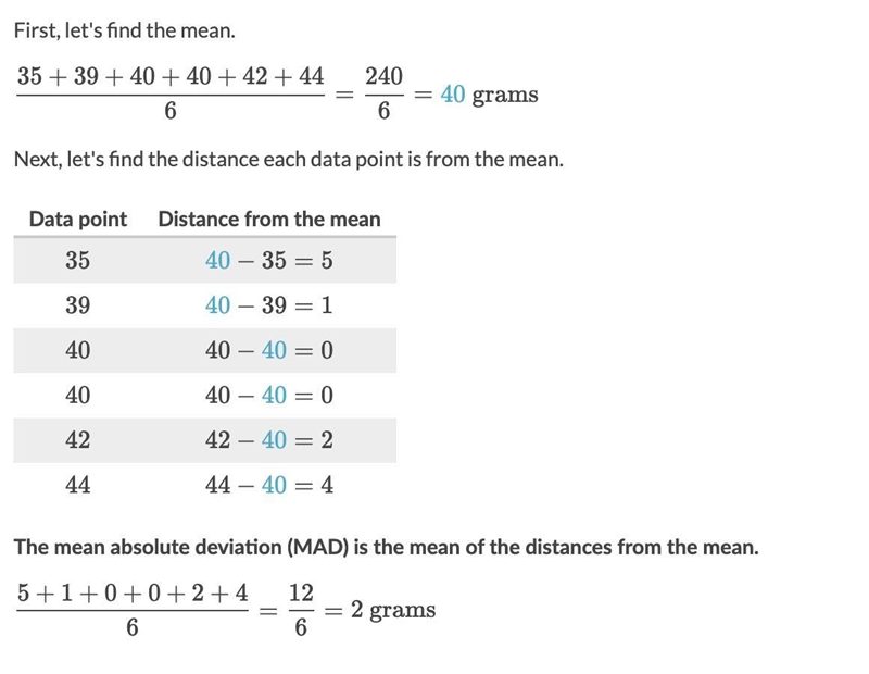 Find the mean absolute deviation (MAD) of the data in the dot plot below. Mass of-example-1