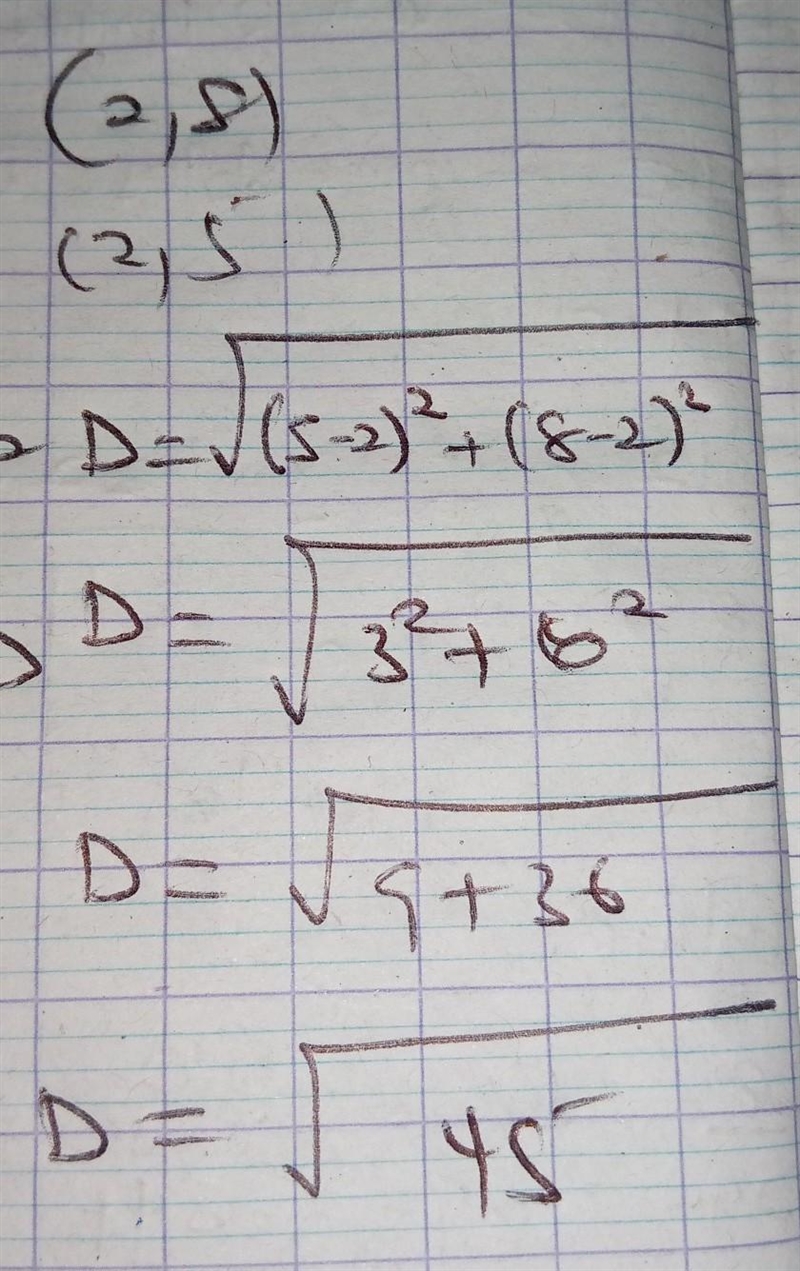 Distance between two points What is the length of the line?-example-1