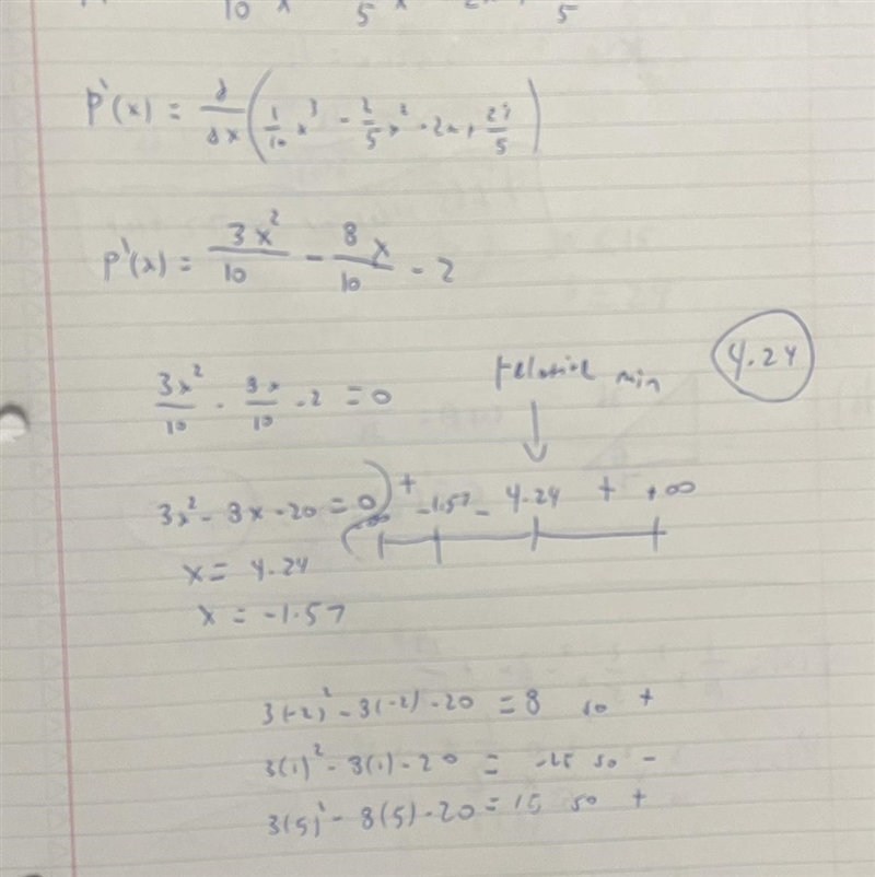 AT WHAT X-VALUE DOES A RELATIVE MINIMUM OCCUR?-example-1