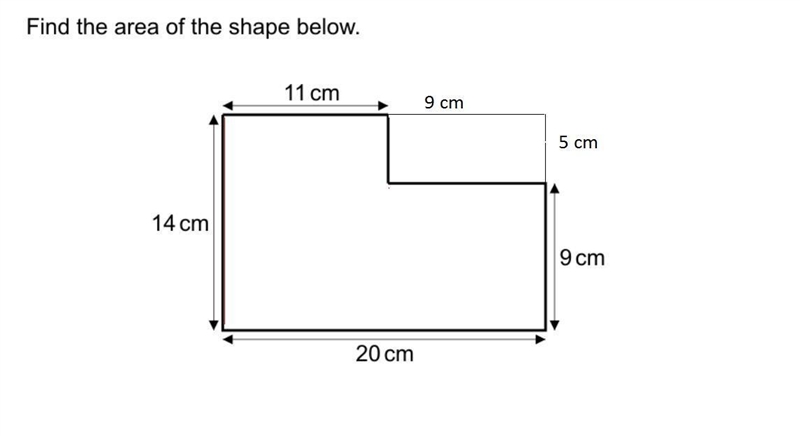 Find the area of the shape below-example-1