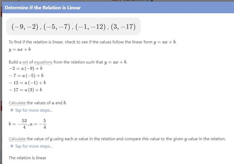 Is the relationship shown by the data linear? If so, model the data with an equation-example-1